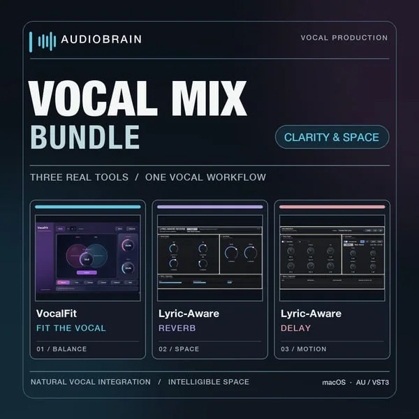 Official product image for AudioBrain Vocal Mix Bundle — Clarity & Space